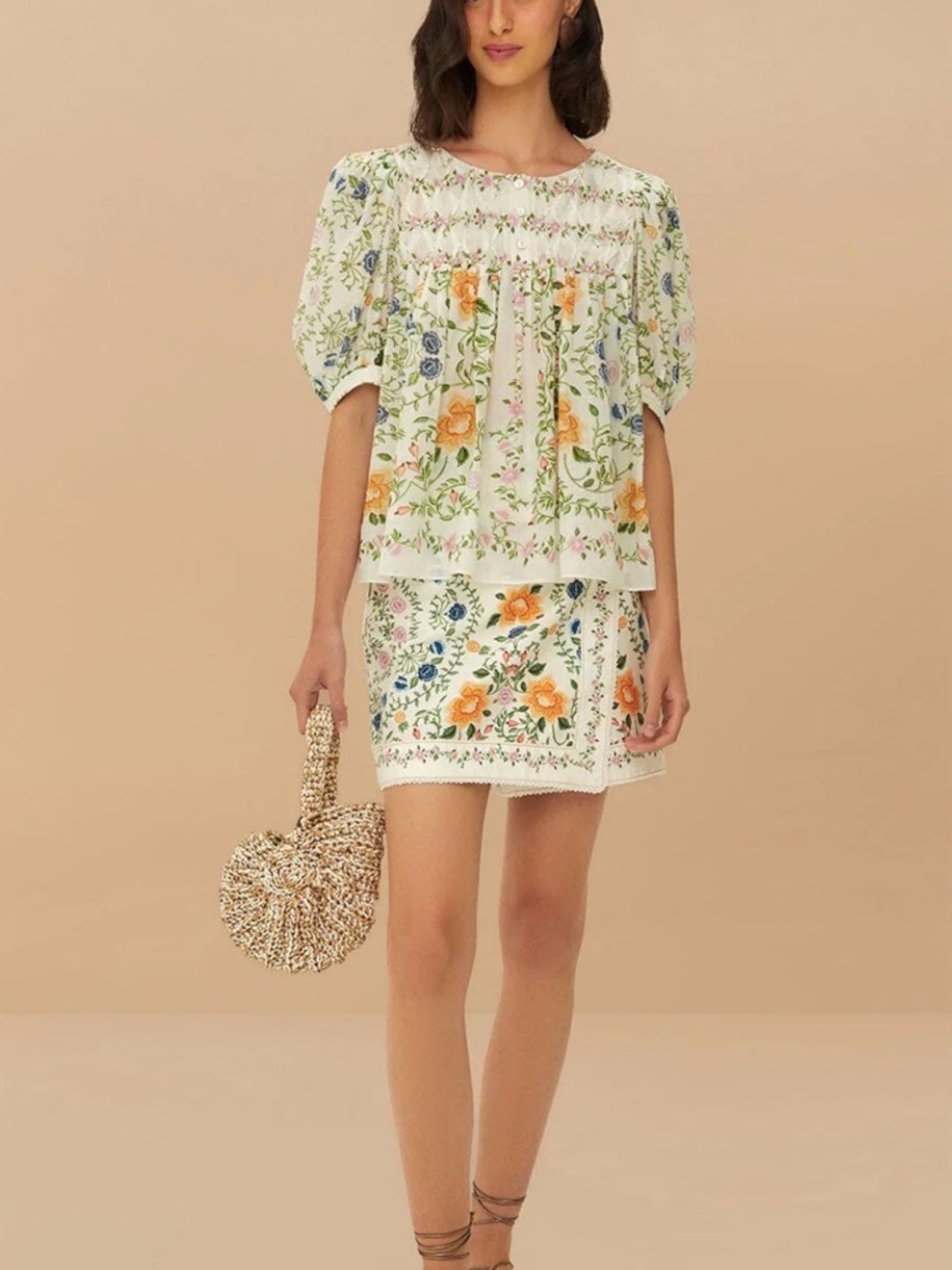 FARM RIO Floral Mini Skirt NWT!